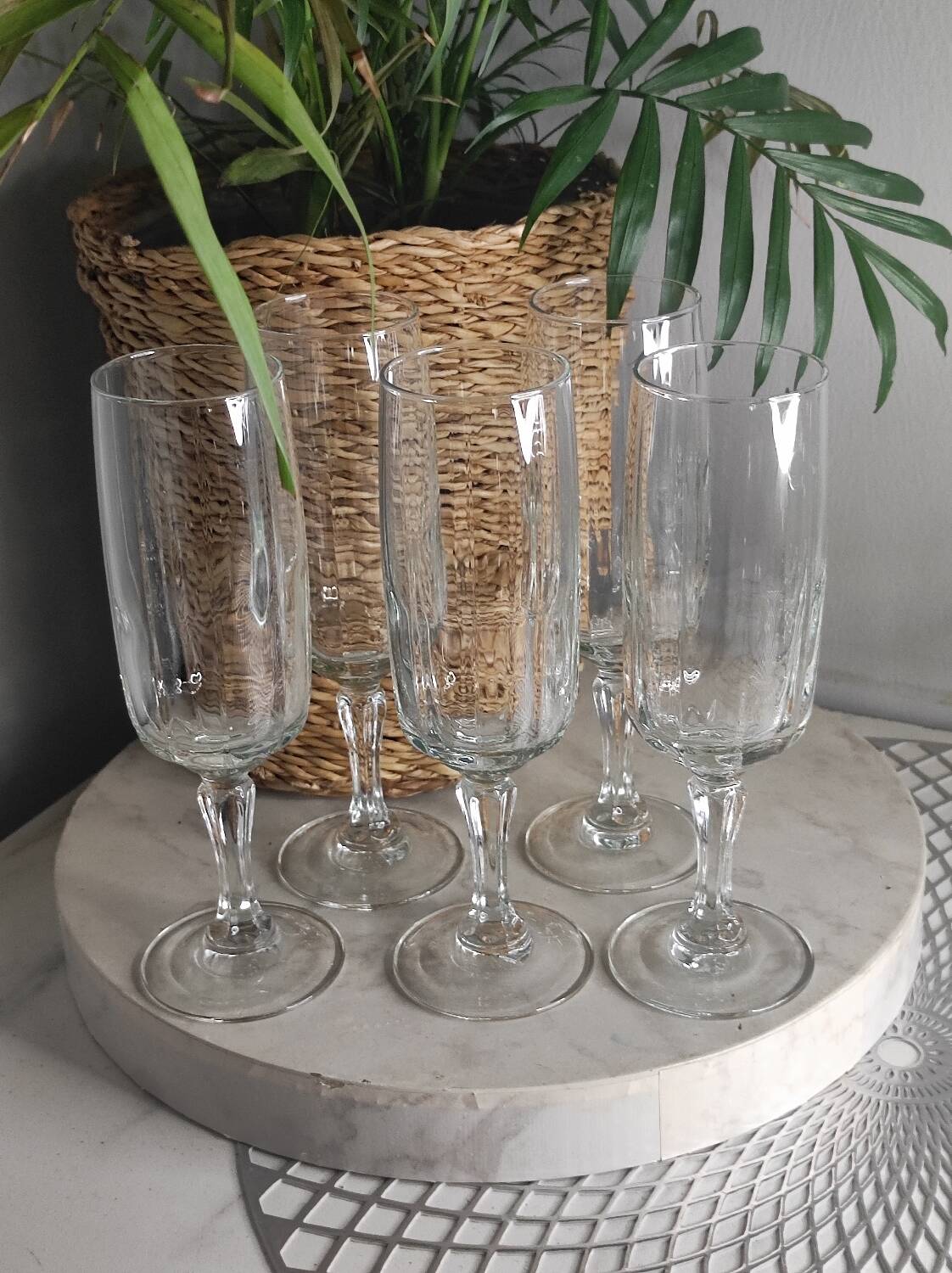 Bergamo crystal flutes