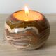 Onyx candle holder