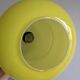 Suspension globe style peill & putlzer vintage lamp in yellow opaline for walking light