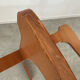 Ancienne table basse design Hugues Poignant vintage années 70 verre et marbre France