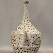 Fat lava jug abstract decoration Marius Bessone Vallauris - Mid-century 60