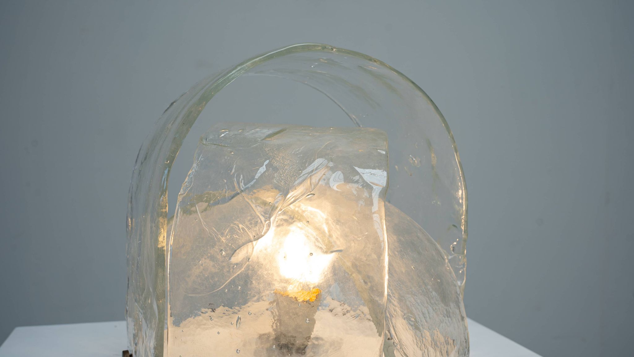 Lampe de table sculpturale Carlo Nason pour Mazzega