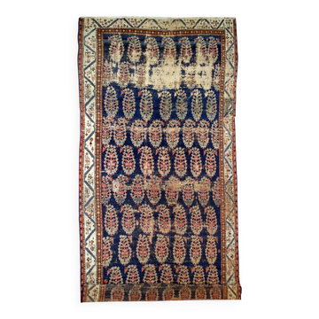 Tapis couloir antique fait main collectible du Nord-Ouest persan 5,2' x 10,7' (158 cm x 326 cm) années 1830 - 1B549