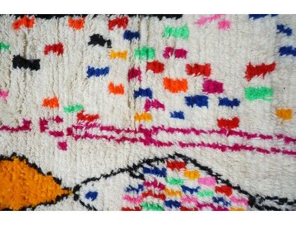 Colorful Berber carpet 266x150cm