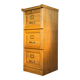 Three-drawer filing cabinet, professional-grade cabinet.