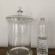 Candy box, pharmacy pot, pot with vintage glass lid Diameter 22.5 cm
