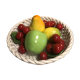 Large decorative porcelain fruit basket