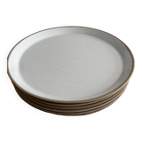 Lot de 6 assiettes en grès