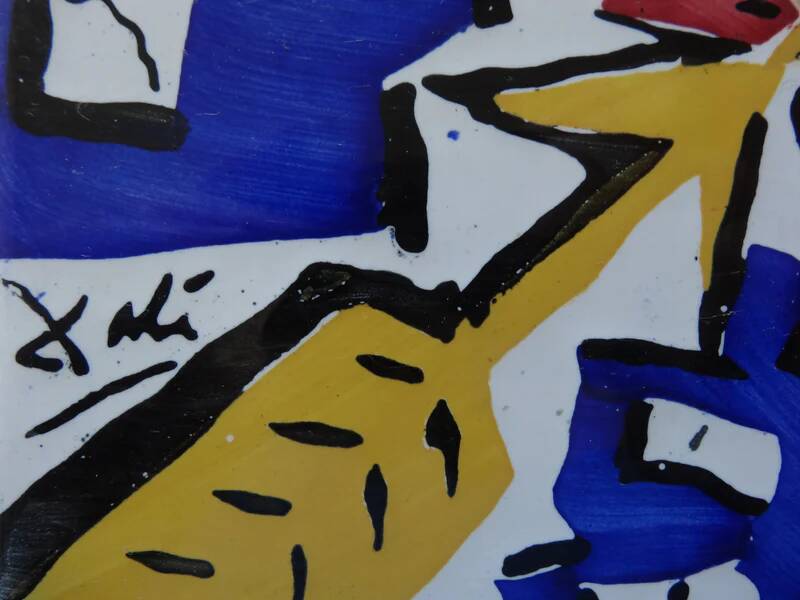 Salvador Dali: Cardinal Arrows, original signed ceramic