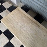 Table basse vintage en travertin