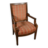 Fauteuil en Acajou Massif, époque Directoire – Début XIXe