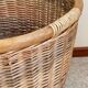 Large VINTAGE WICKER BASKET Wood