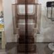 Smoked plexiglass bookshelf