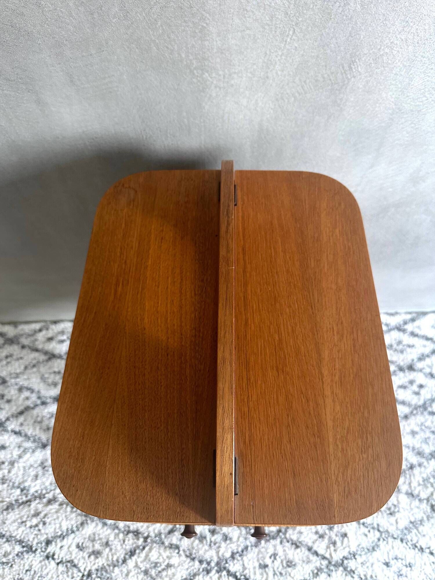 Mid Century sewing box, sewing table, side table, Danish Design, Vintage 60's
