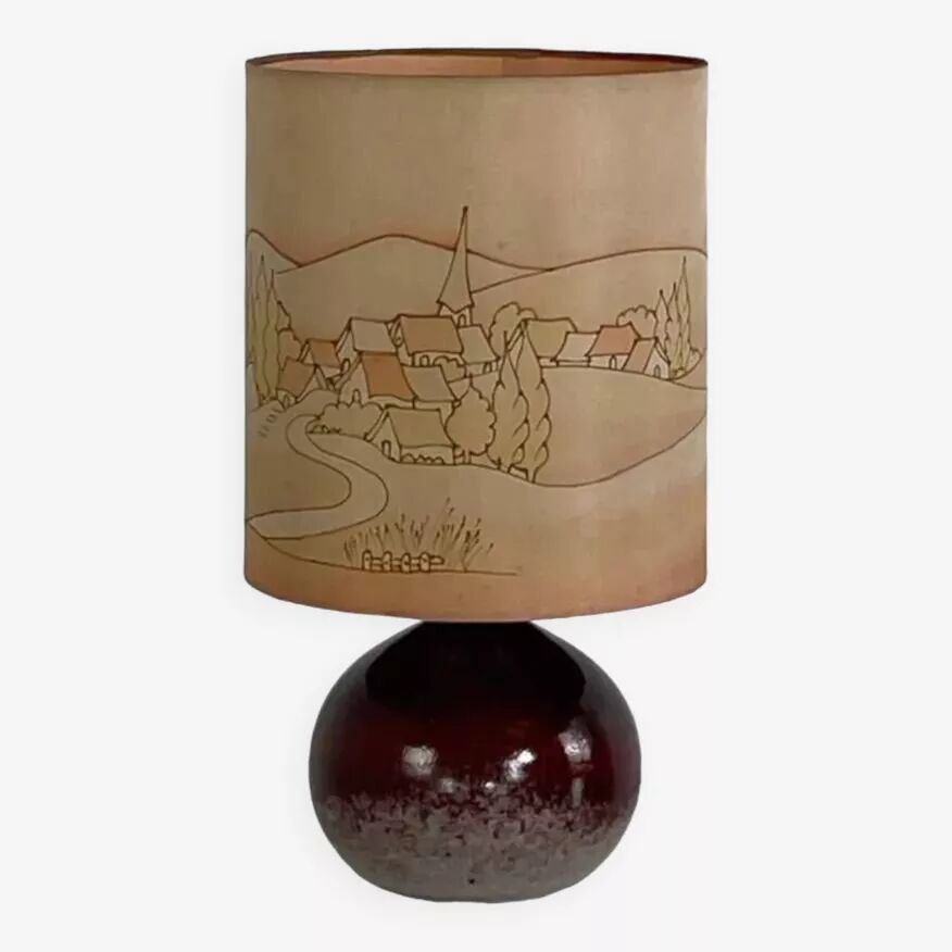 Lampe vintage en céramique