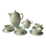 Porcelain coffee set, Luneville faiencerie, Regency model