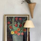 Oil on canvas, wooden fabric frame, 1950s