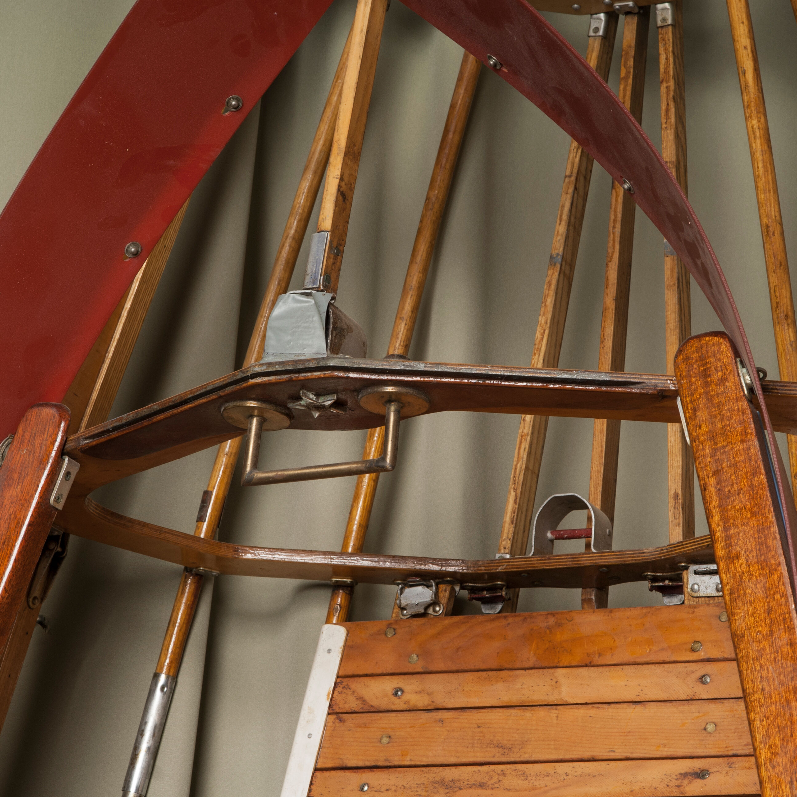 Vintage wooden boat skeleton frame