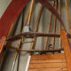 Vintage wooden boat skeleton frame