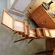 Worker sewing box feet compass