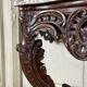 Louis XV style console in carved wood, grey Ardennes marble, 18th century