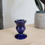 Small glazed porcelain candlestick
