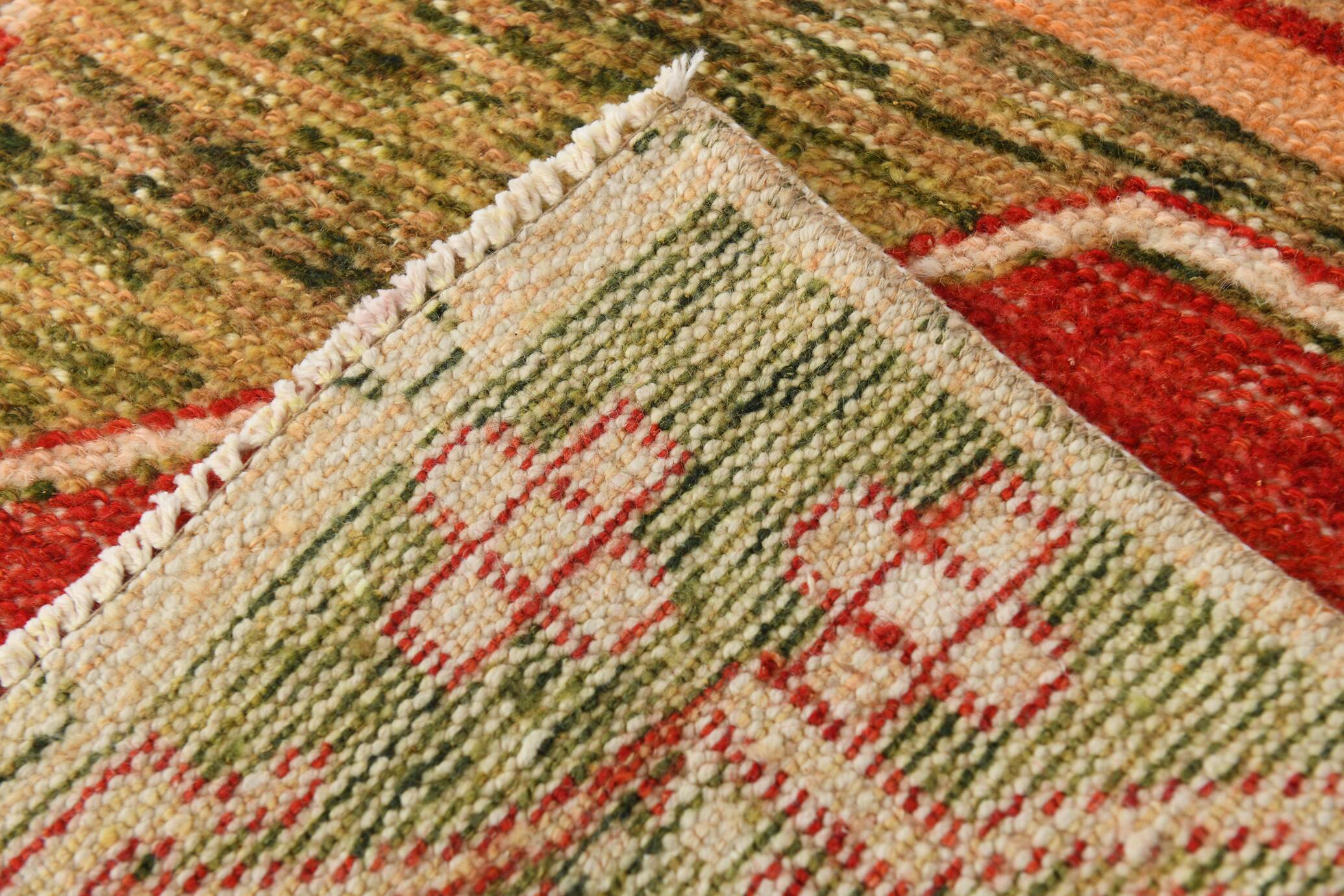 3x12 Ruby Red Vintage Persian Runner Rug, 92x371Cm SK20380