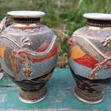 Paire de vases Satsumas Japon