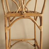 High rattan stool