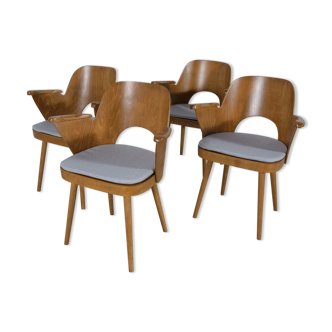 Mid-Century Dining Chairs by Oswald Haerdtl from TON, 1950s, Set of 4