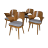 Mid-Century Dining Chairs by Oswald Haerdtl from TON, 1950s, Set of 4