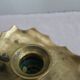 Gold-plated brass candle holder