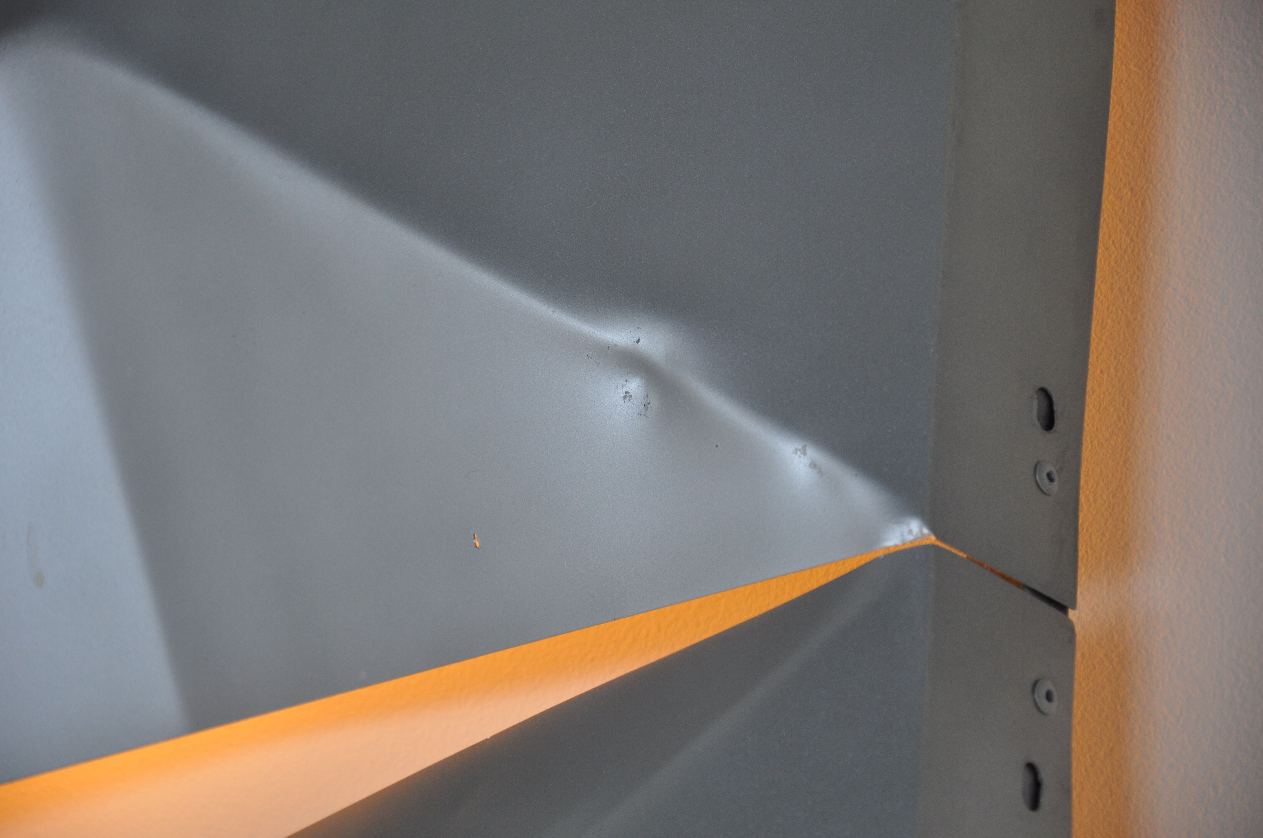 Aluminium modular wall mounted light panels 1960s