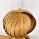 Wooden Double Moon Pendant Lamp