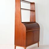 Scandinavian bookcase with writing desk