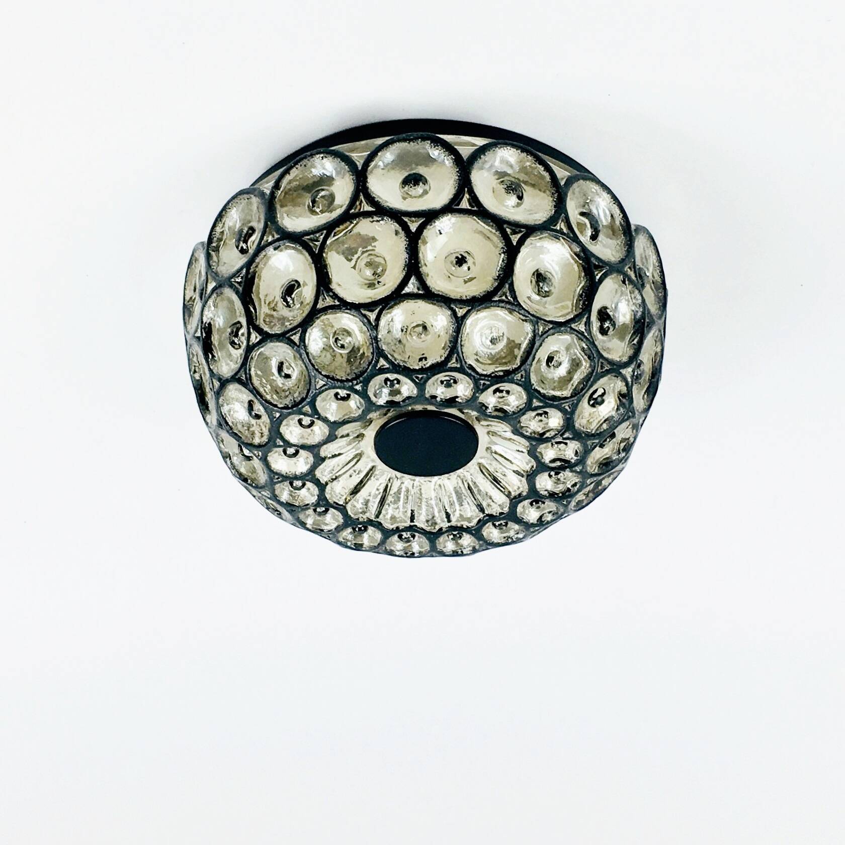 Mid-Century Glass Ceiling Lights or Wall Lamps from Limburg, Germany, 1960s