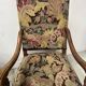 Paire de fauteuils de style Louis XIII a haut dossiers plats XX siècle