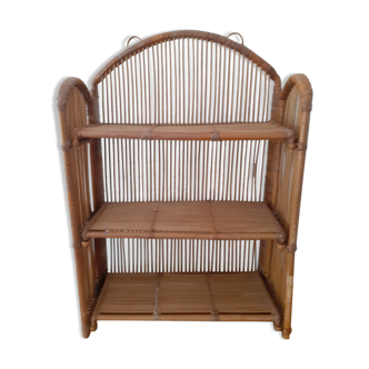 Rattan shelf to hang or lay