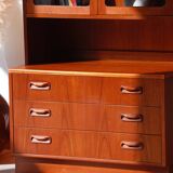 Vintage bookcase with lighting - E. Gomme - G Plan
