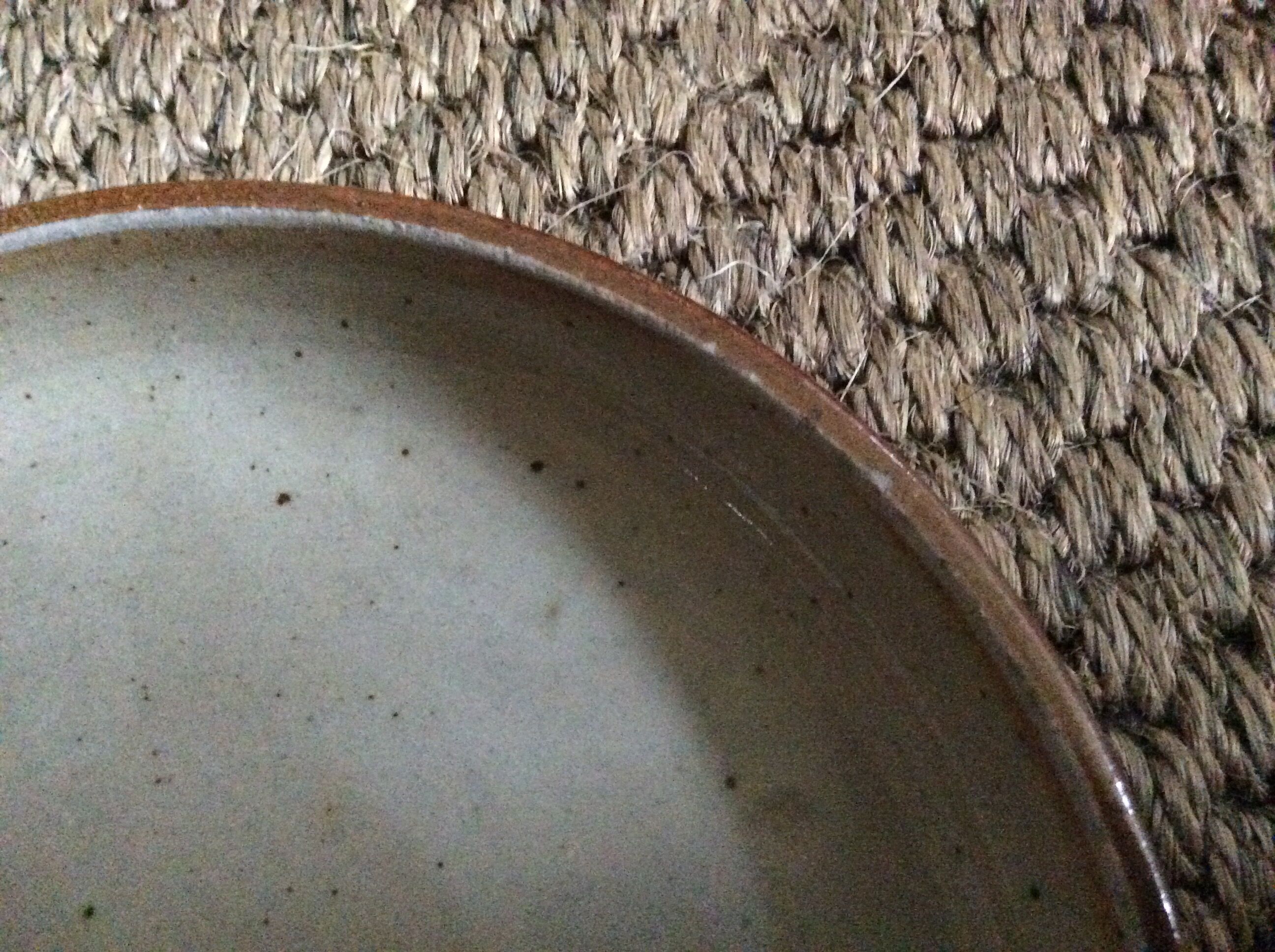 Series of 8 stoneware dessert plates