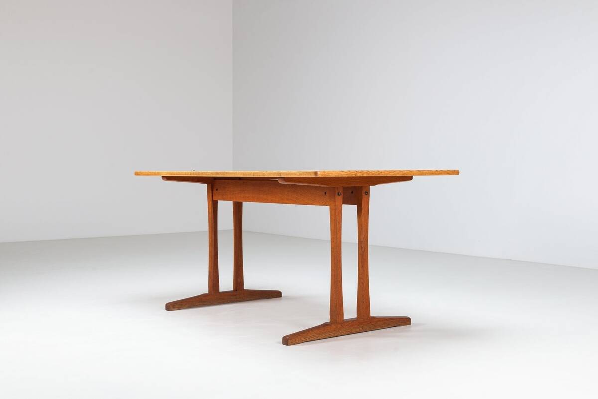 Borge Mogensen C18 Shaker dining table in oak, FDB Mobler, Denmark, 1947