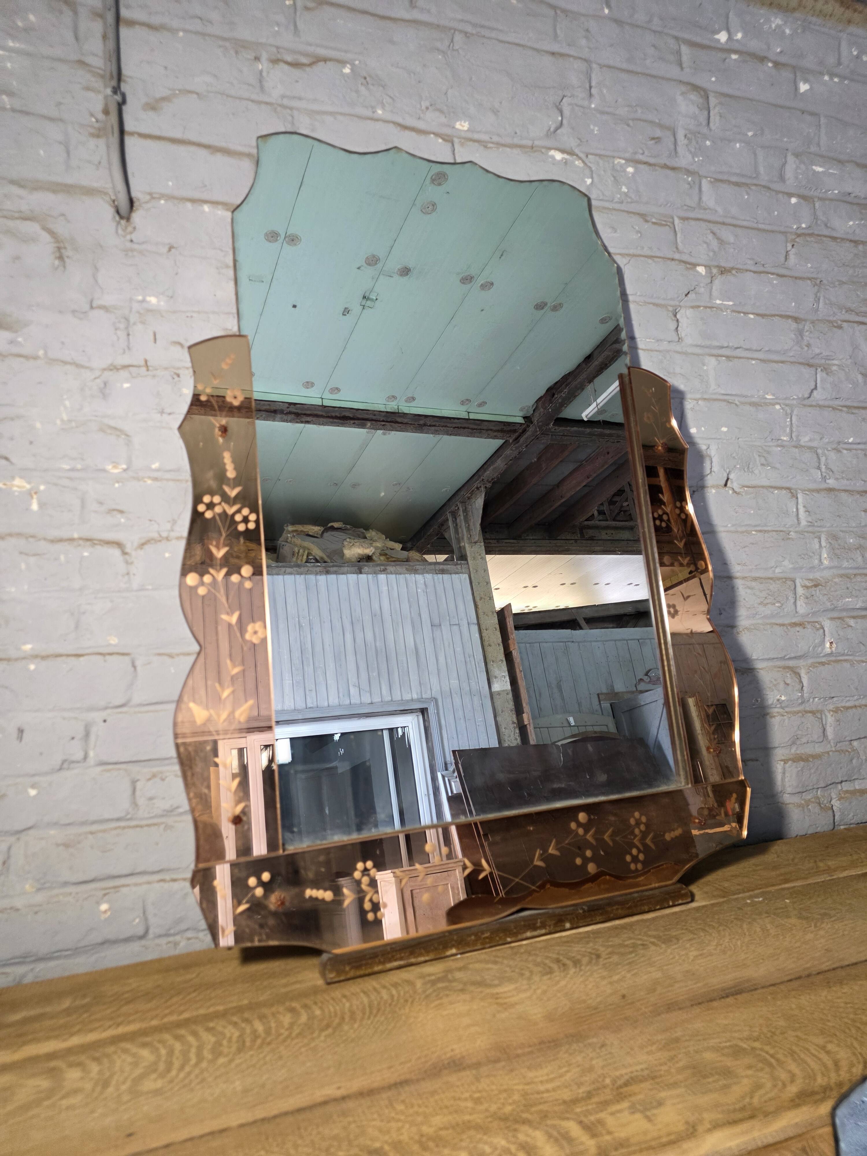 Venetian mirror Art Deco 1930s/40s