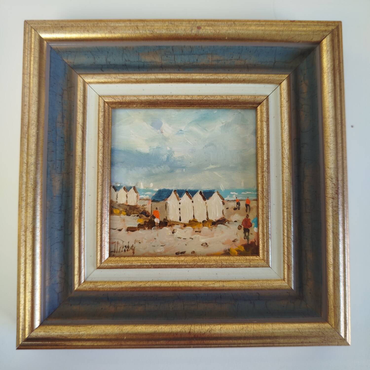 Tryptique Tableaux Christian Delobel - côte d'opale