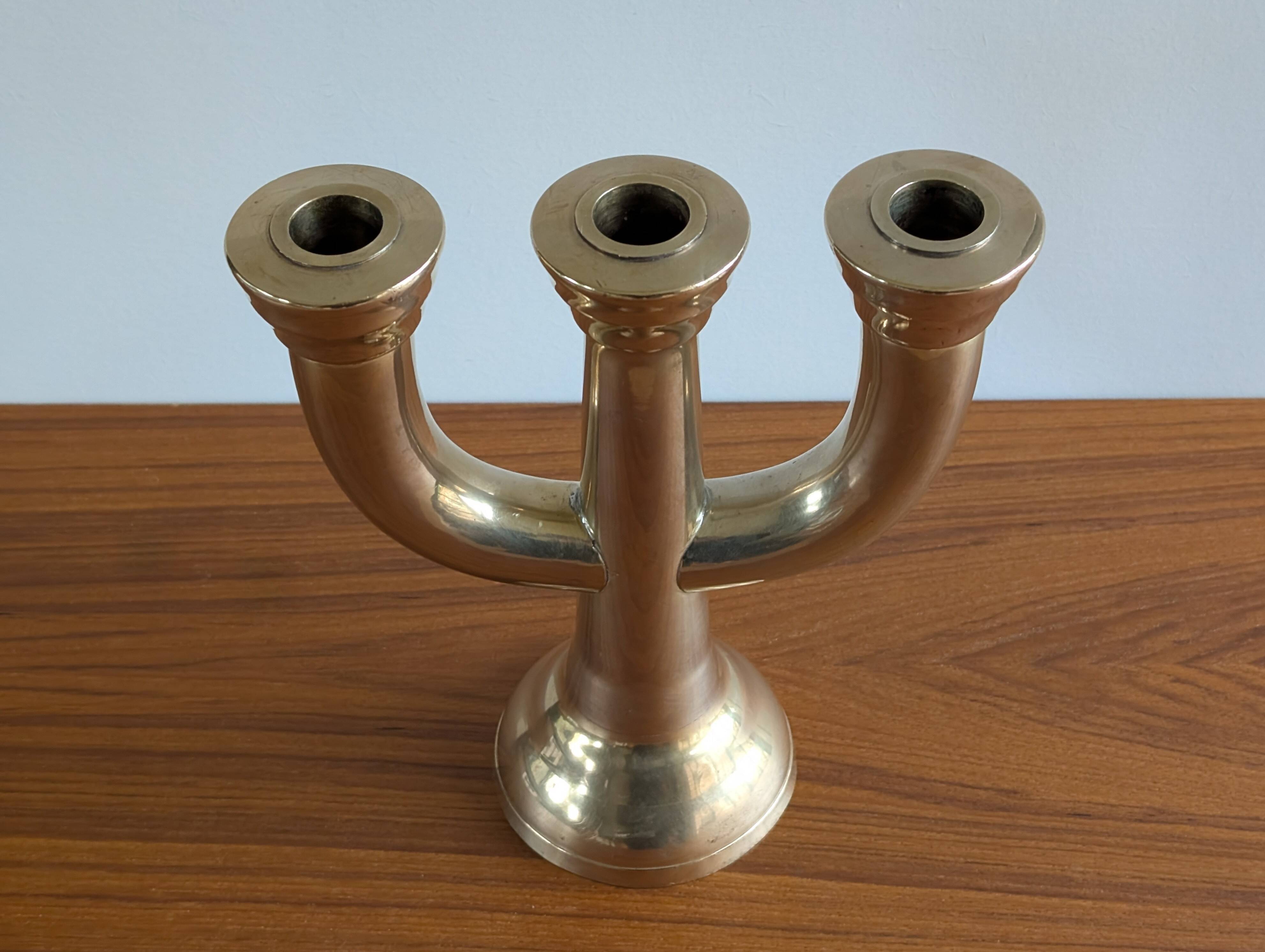 Brass candle holder
