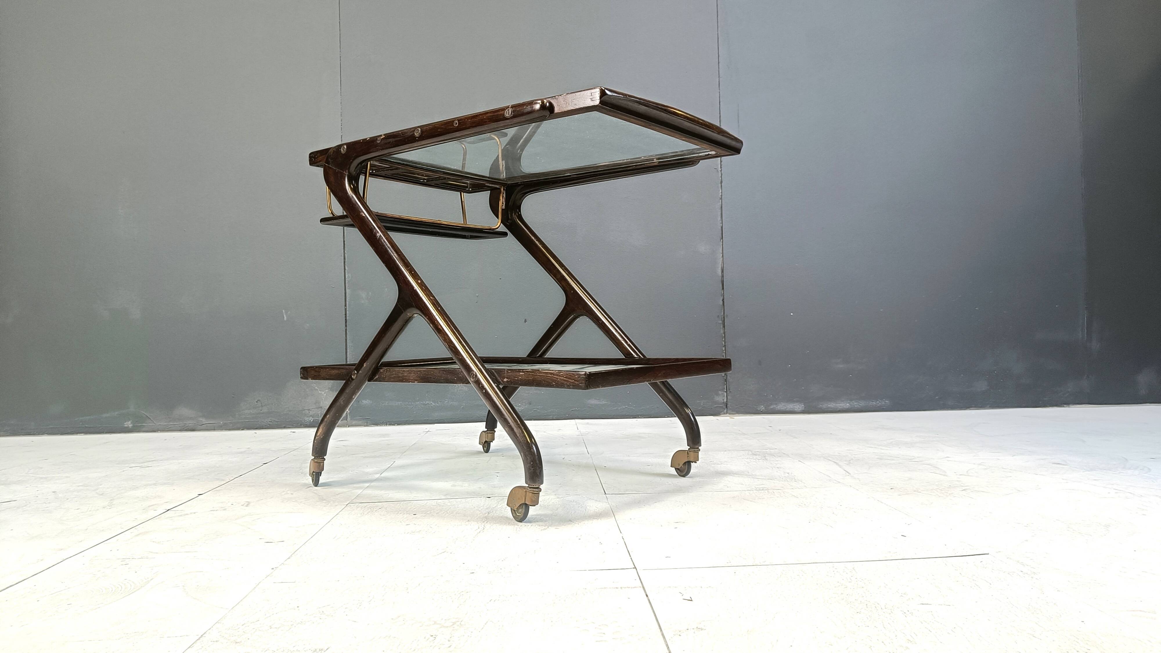 Vintage italian serving trolley, 1950s