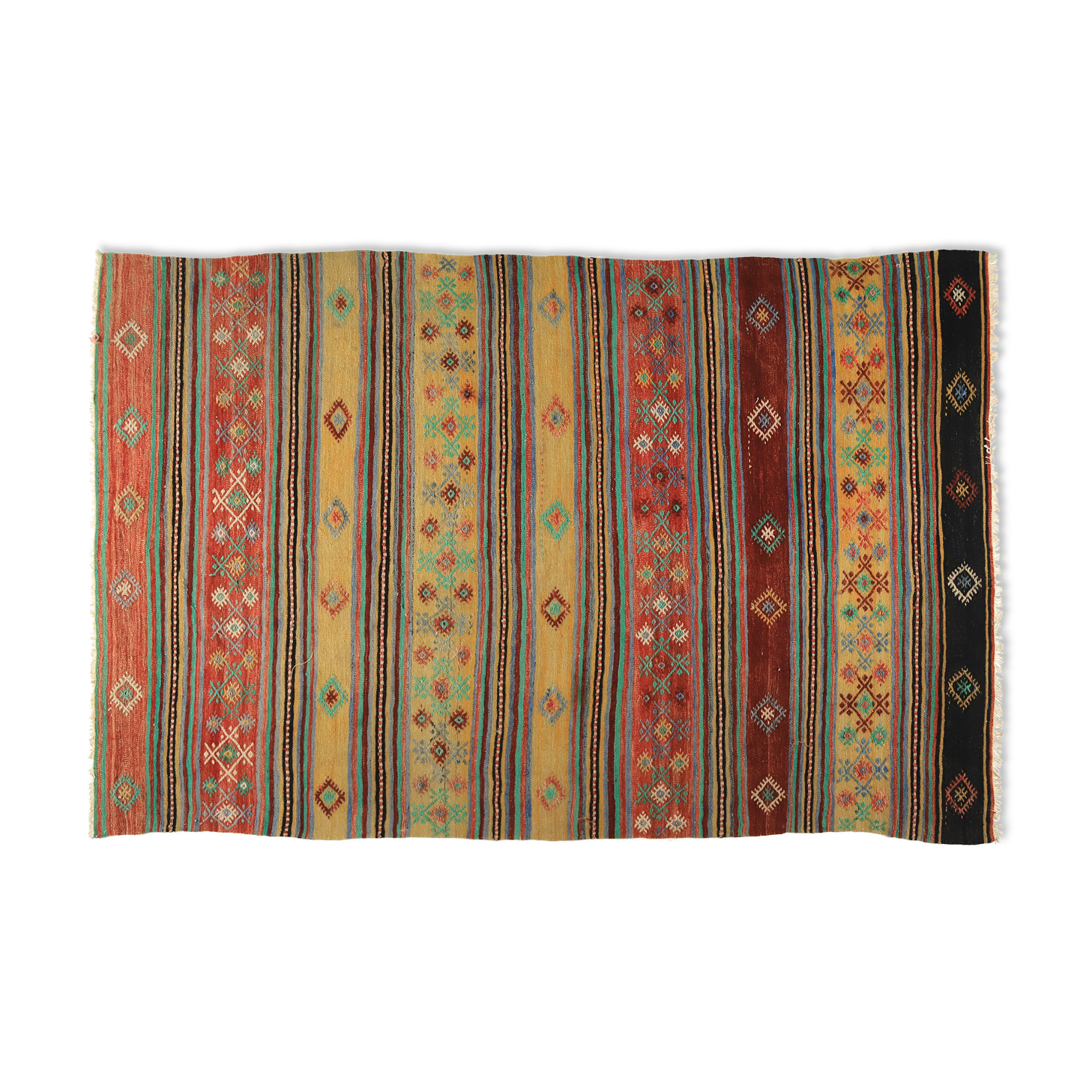 Anatolian handmade kilim rug 265 cm x 168 cm