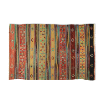 Tapis kilim anatolien fait à la main 265 cm x 168 cm