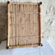 Two vintage bamboo trays