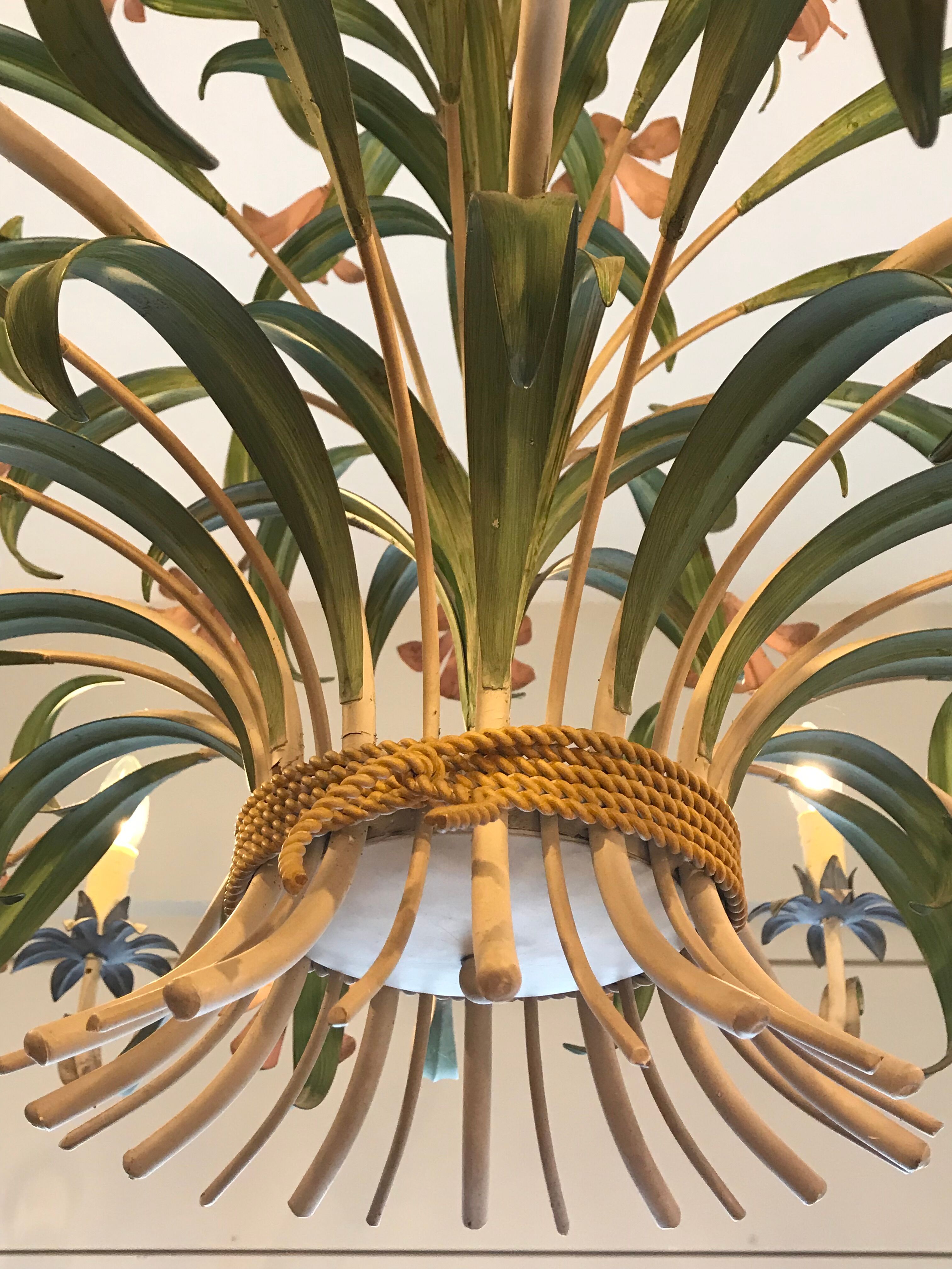 Chandelier with flowers