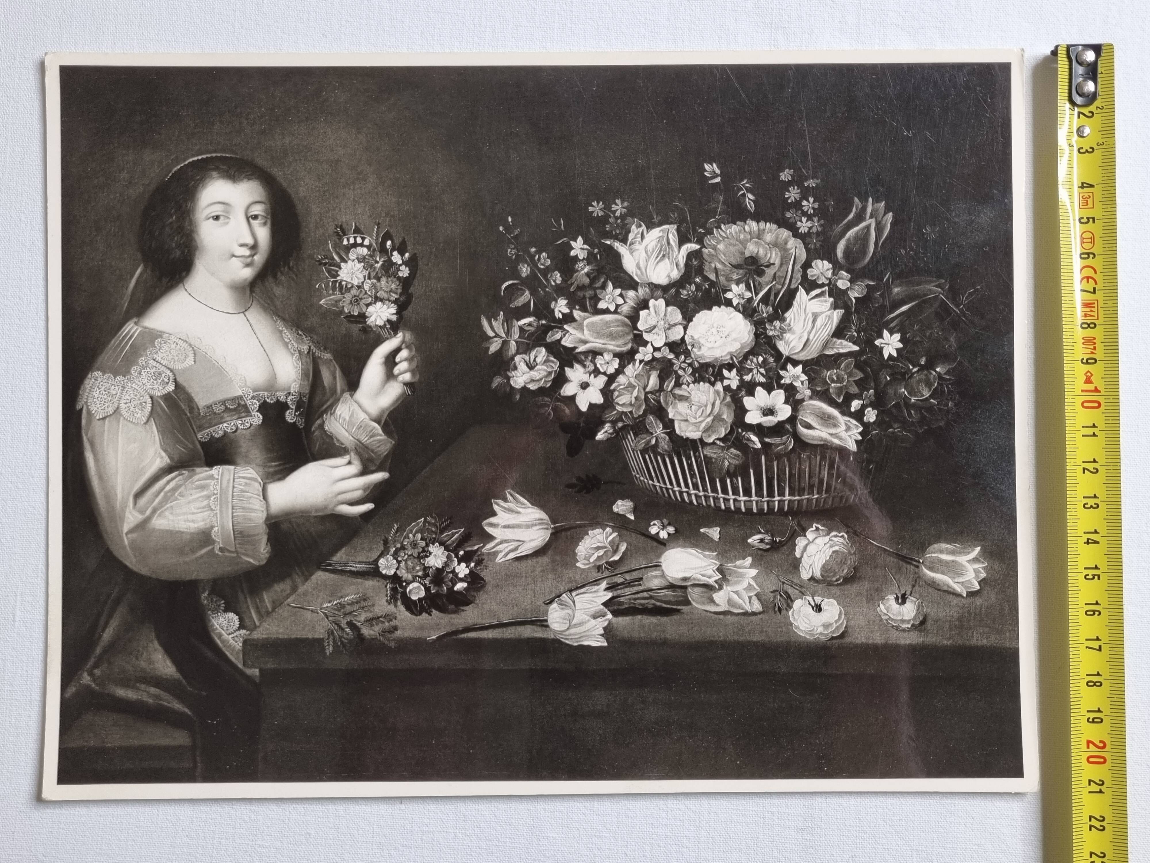 Art photography after Jacques Linard, The flower girl, 60s-70s